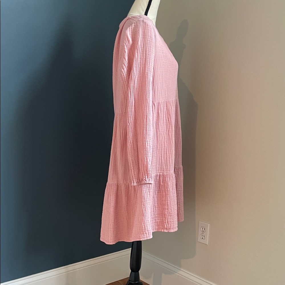 beachlunchlounge Pink Long Sleeve Dress - Picture 4 of 10
